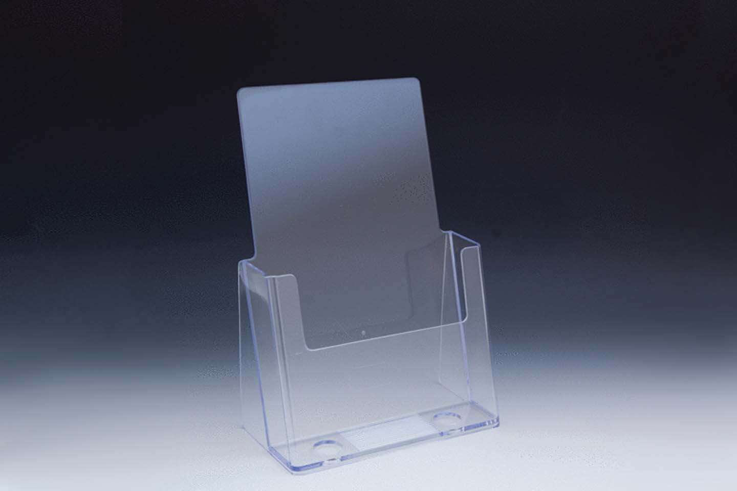 Clear Countertop Brochure Holder for Literature up to 6" Wide